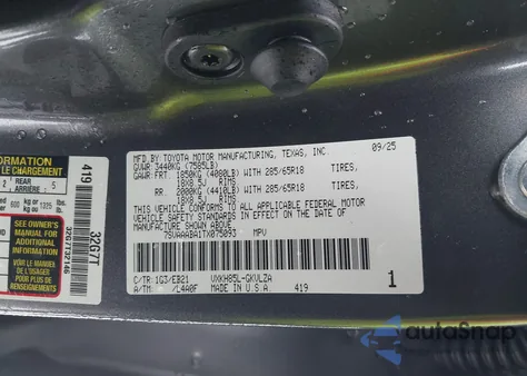 2026 Toyota Sequoia Trd Pro from USA, damaged, VIN 7SVAAABA1TX075093